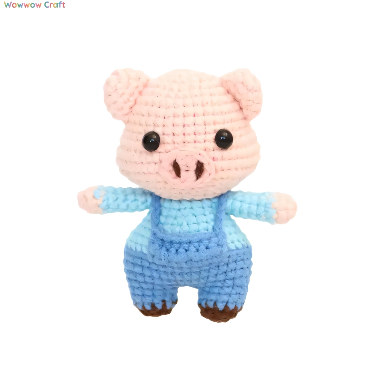 Pendants,Crochet Doll,Cute Handmade Crocheted Little Pig Doll - Hand-Crochet Doll